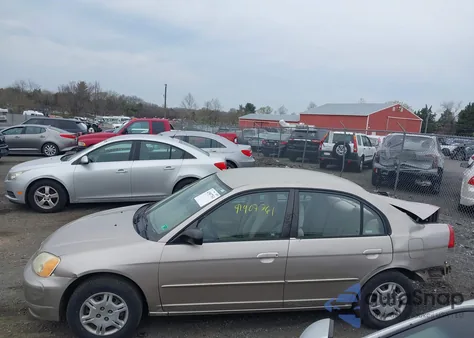 2002 Honda Civic Lx z USA, uszkodzony, nr VIN 2HGES16512H579668